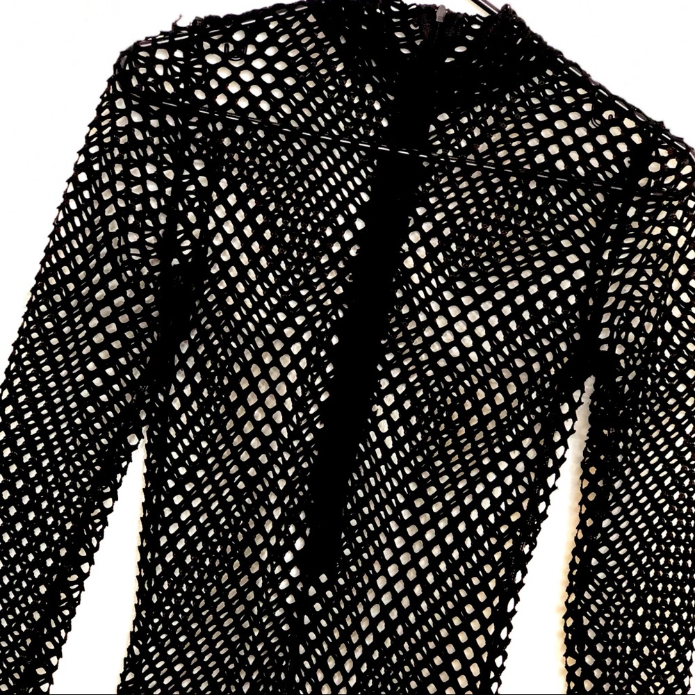 DOLLS KILL BLACK CAGE NET JUMPSUIT